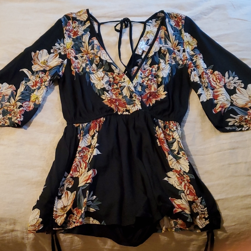 Band of Gypsies Floral Romper